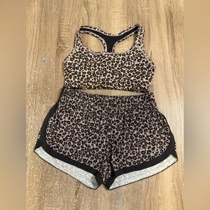 GAP Leopard Print Activewear Set